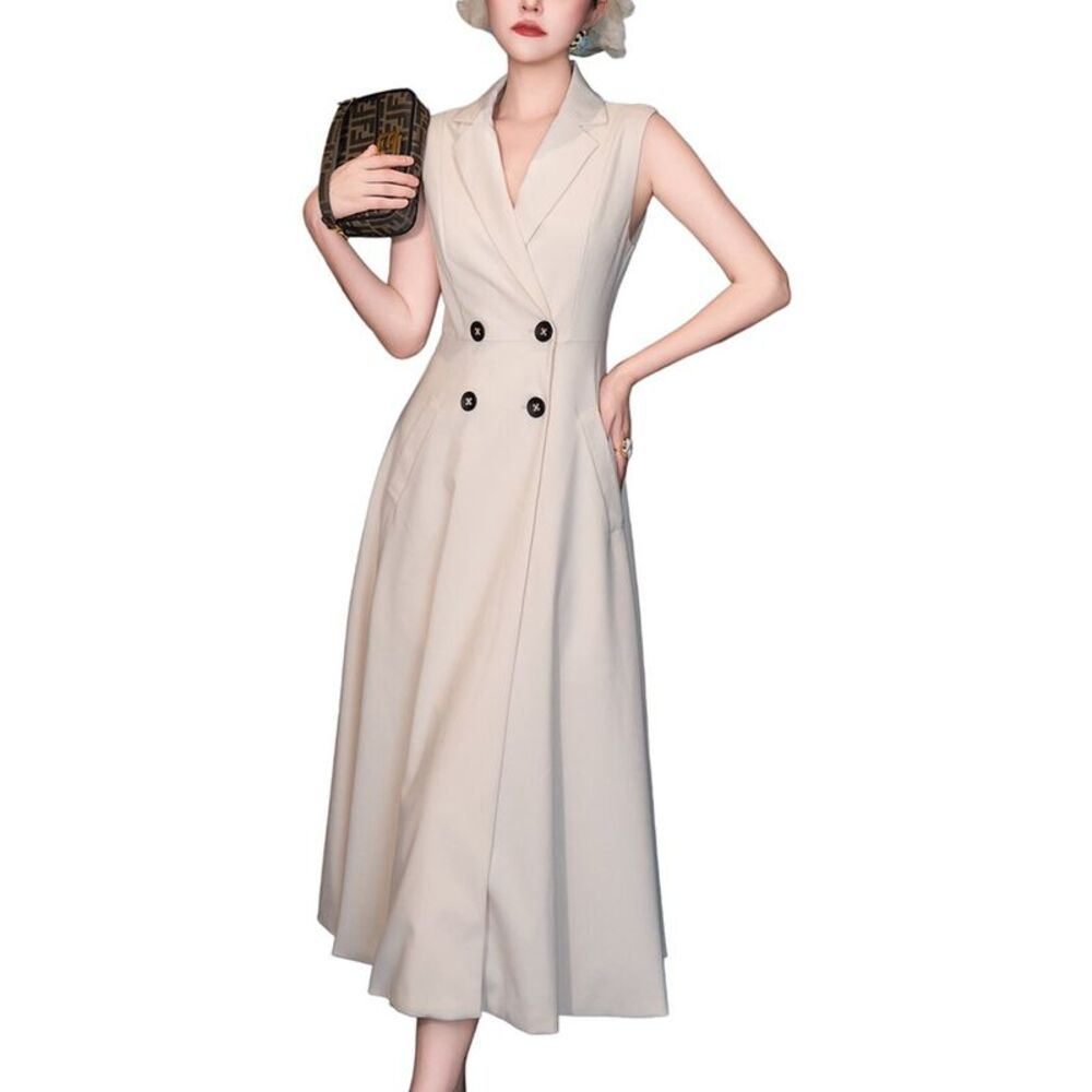 Burryco Womens  Solid Maxi Dress